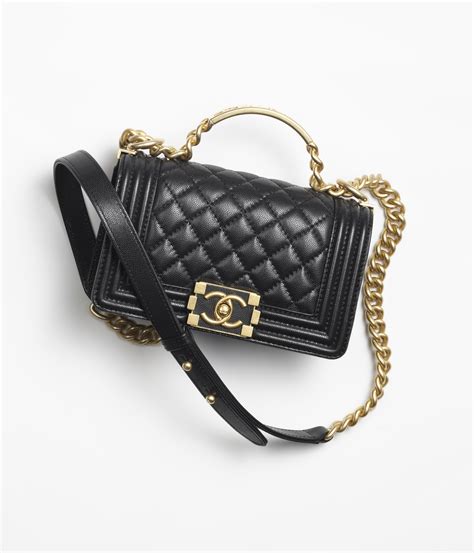 chanel boy black gold chain|Shop Chanel Boy Bags .